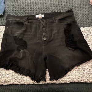 Cute Black Jean Shorts